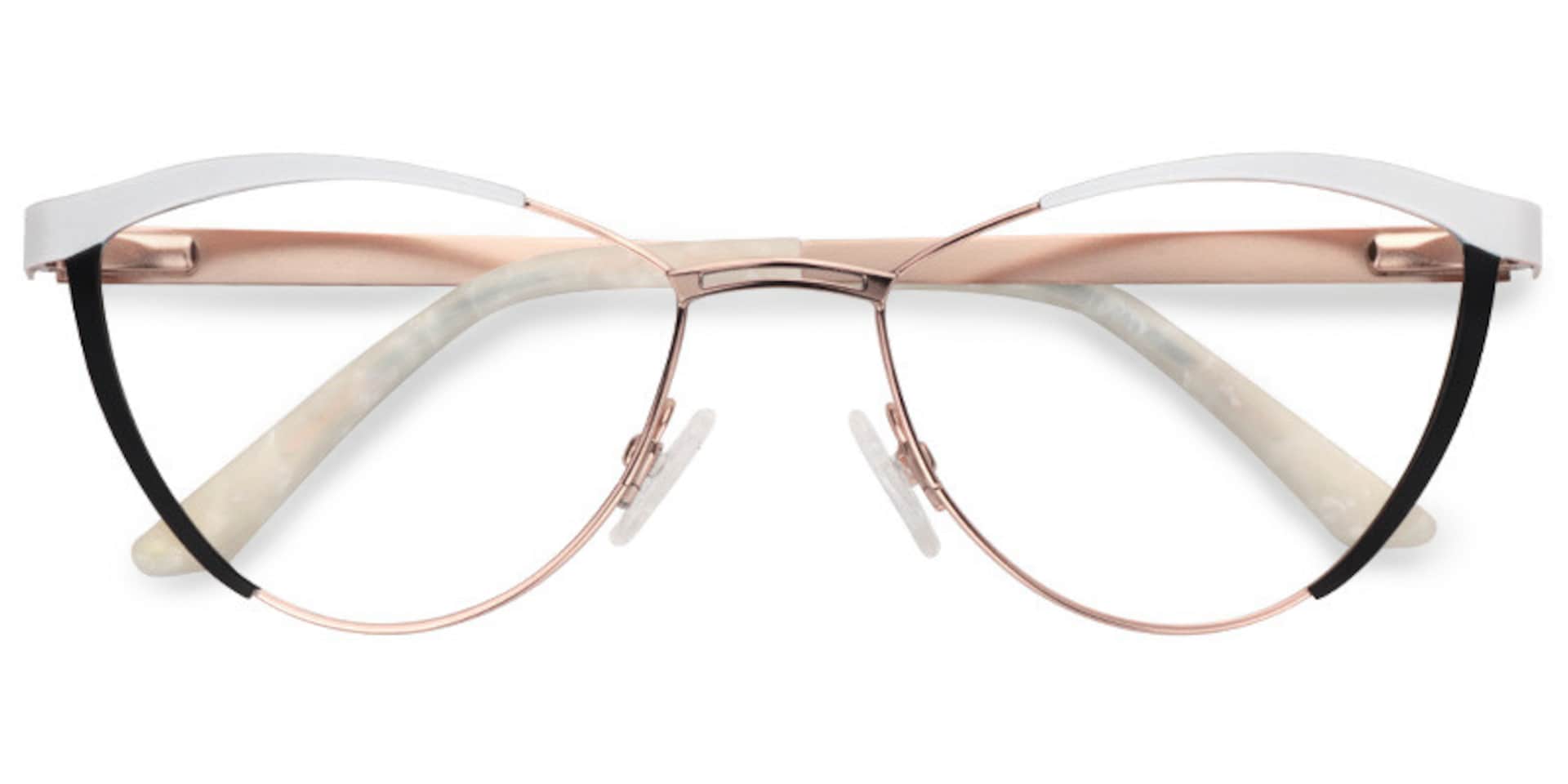 Sydney Cat Eye White Frame Glasses | Zeelool Optical1