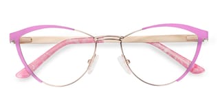Sydney Cat Eye Pink Glasses2