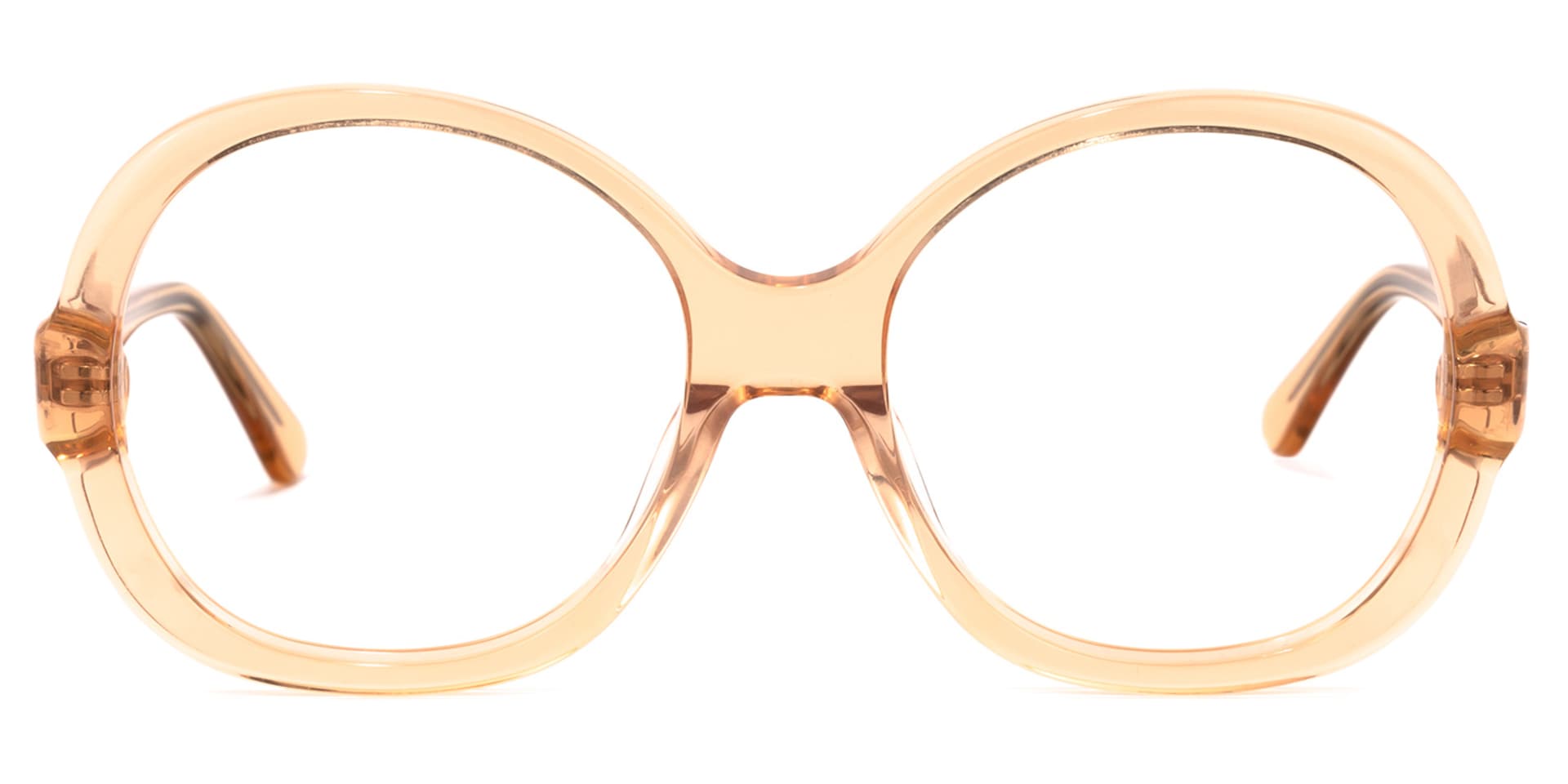 Bryan Round Orange Glasses | Zeelool Glasses0