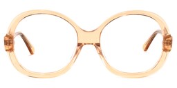 Bryan Round Orange Glasses0