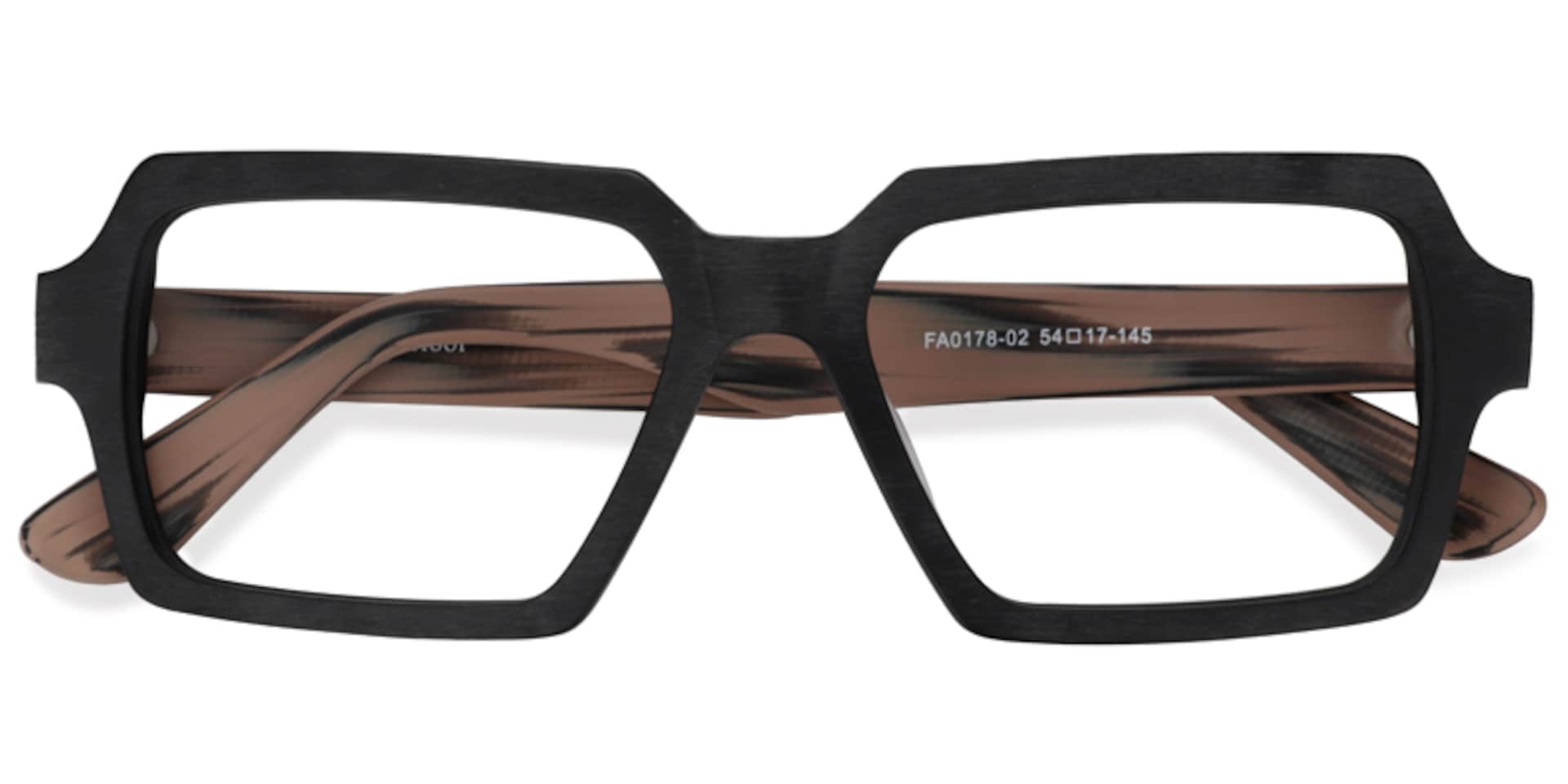 Arthur Geometric Black Glasses | Zeelool Glasses1