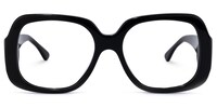 Erkrath Square Black Glasses0