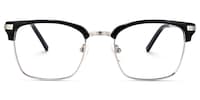 Simmons Browline Black Glasses0