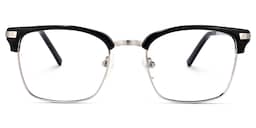 Simmons Browline Black Glasses0
