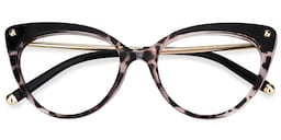 Alivia Cat Eye Black&Tortoise Glasses1