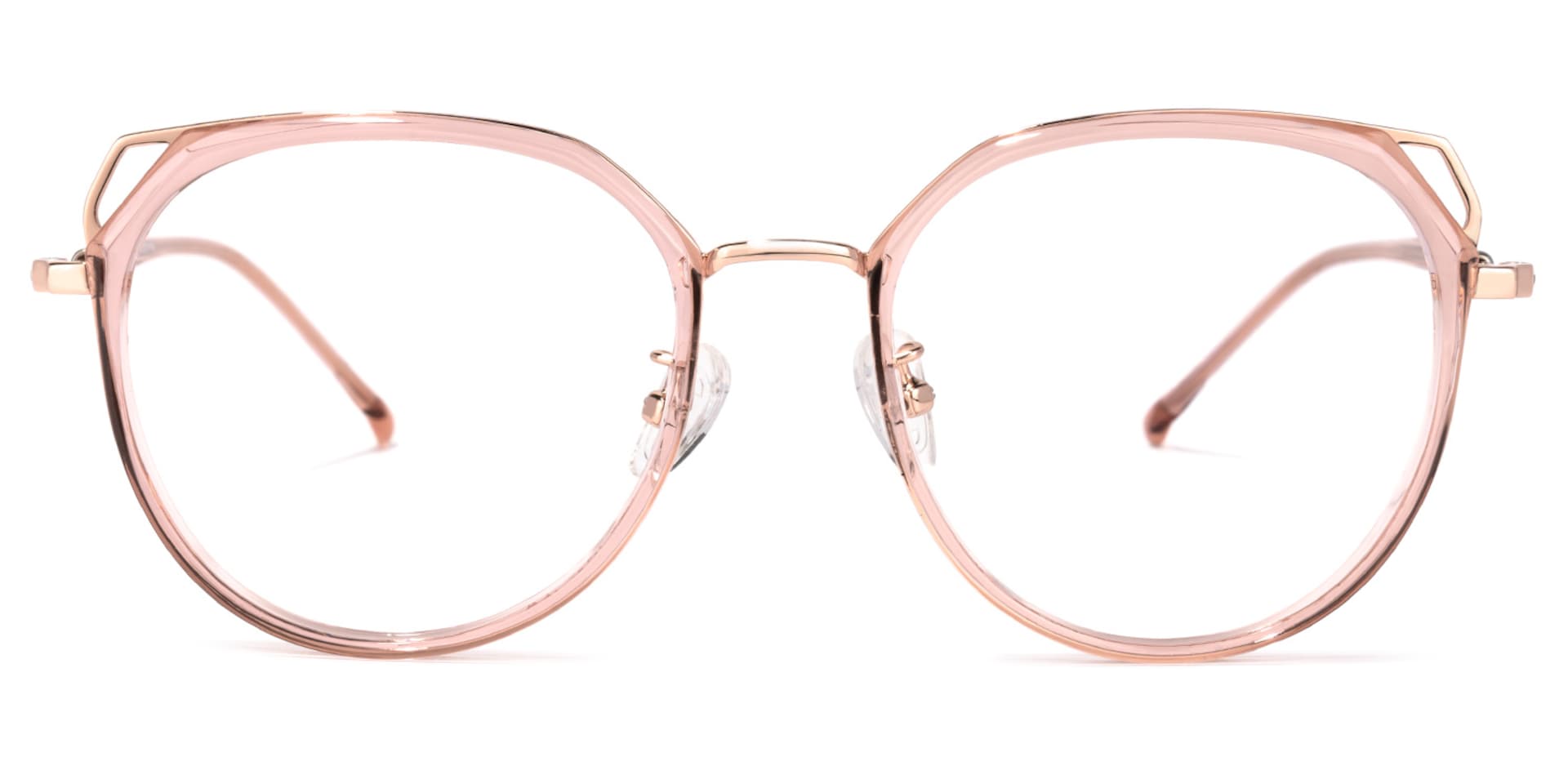 Ofelia Cateye Pink Eyeglasses and Crsystal Frames0