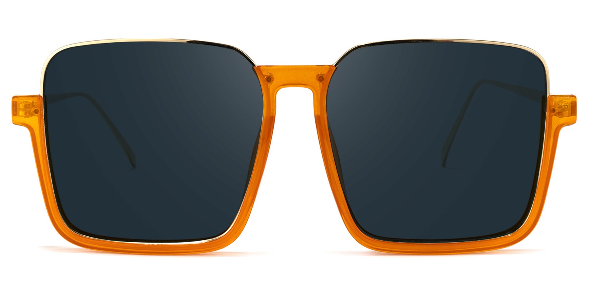 Velez Square Orange Sunglasses | Zeelool Glasses0