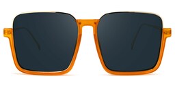 Velez Square Orange Sunglasses0