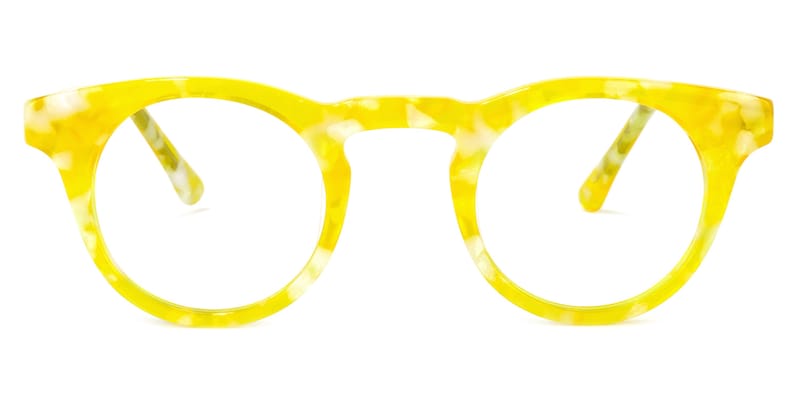 Round Light Tortoise Glasses0