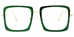 Ashe Square Green Glasses0