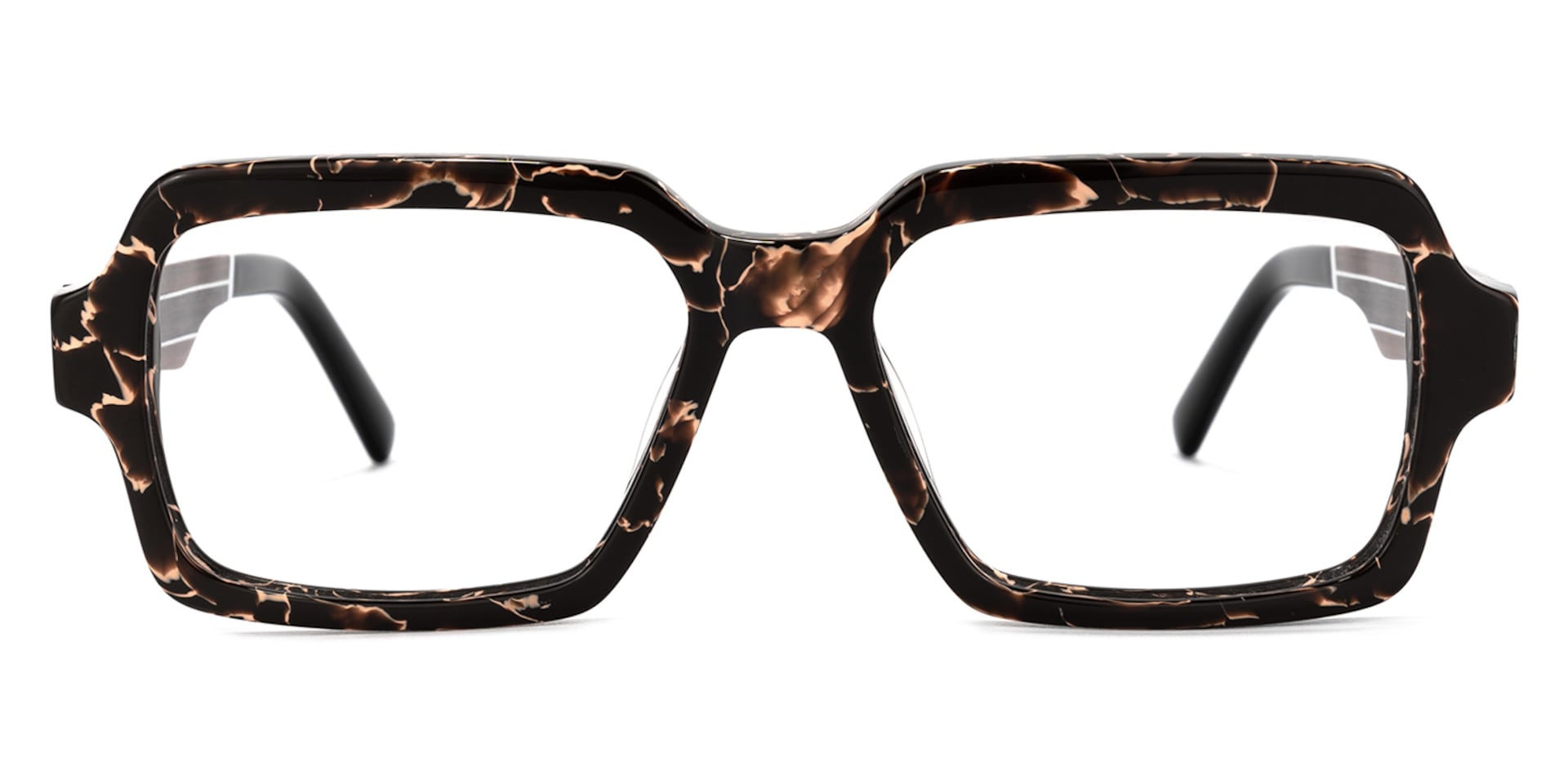 Jack Rectangle Brown Glasses | Zeelool Glasses0