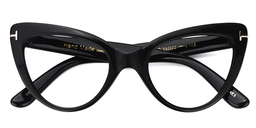 Kristin Cat Eye Black Glasses1