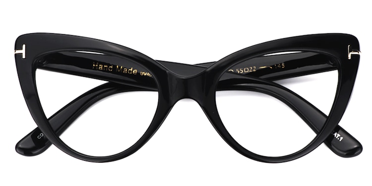 Kristin Cat Eye Black Glasses