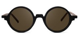 Otto Round Black Sunglasses0