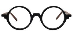 Otto Round Black Glasses0