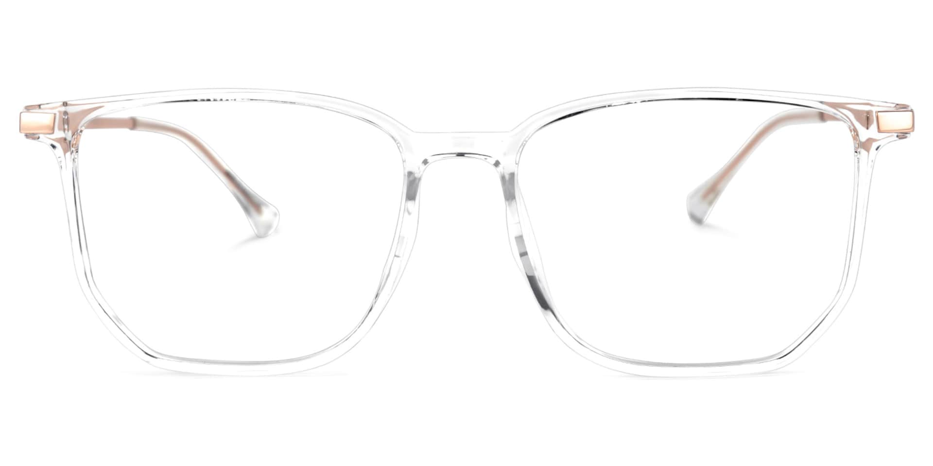 Fezell TR90 Square Crystal Frame Glasses | Zeelool Optical0