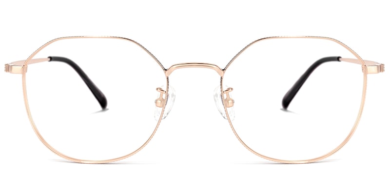 Thompson Geometric Black Glasses | Zeelool Glasses0