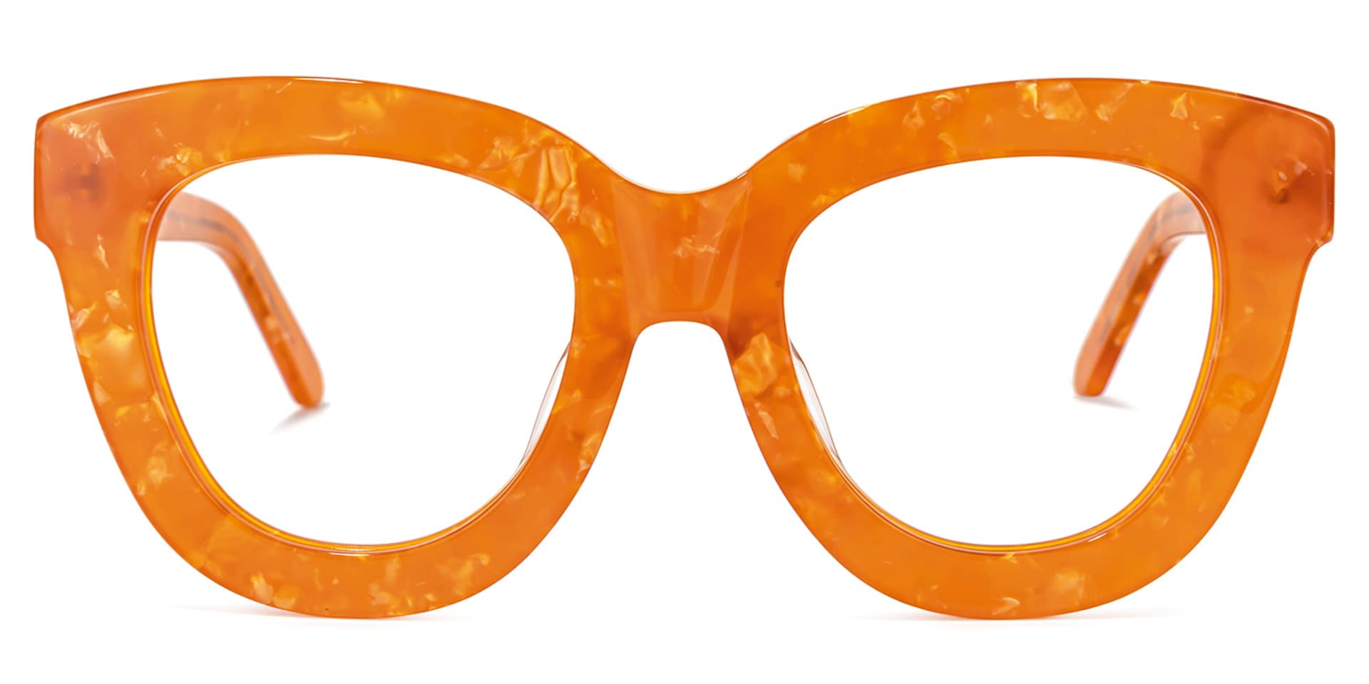 Mercado Cateye Orange Glasses | Zeelool Glasses0