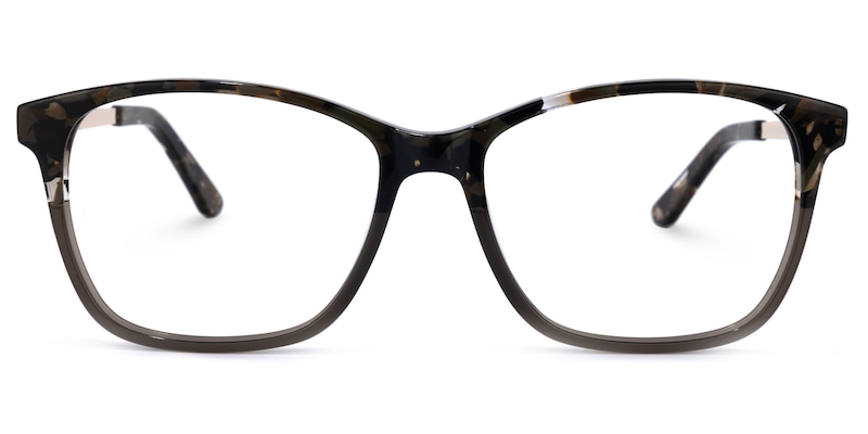 Shakeria Square Two-Tone Glasses | Zeelool Glasses0