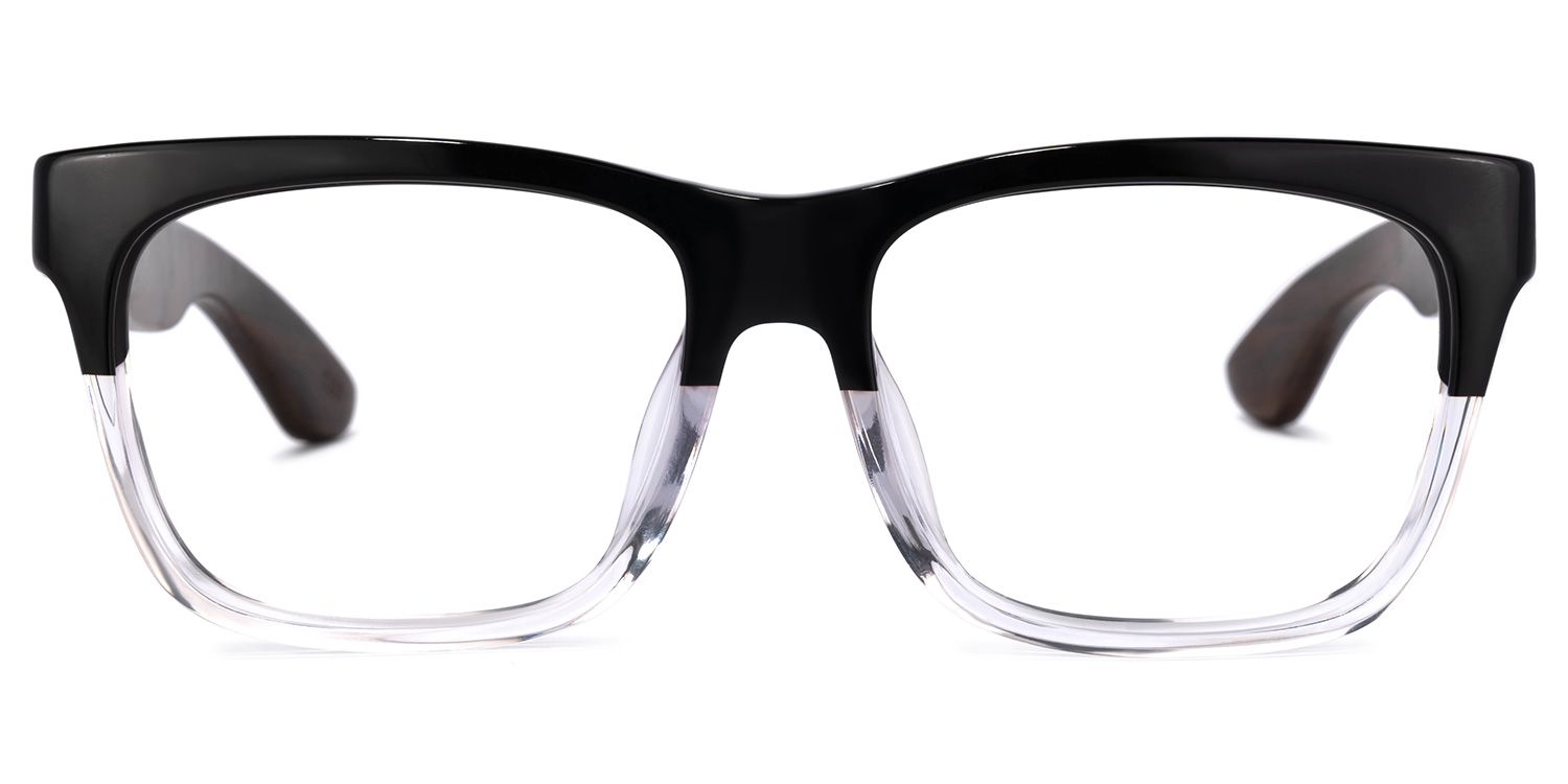 Atherbest Square Black-Clear Glasses | Zeelool Glasses0