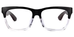 Atherbest Square Black-Clear Glasses0