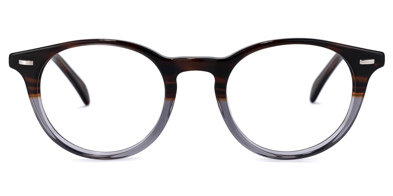 Yram Round Two-Tone Glasses0