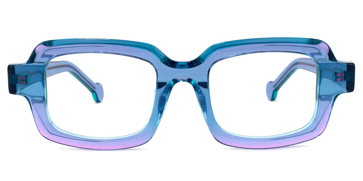 Rune Square Purple Glasses | Zeelool Glasses