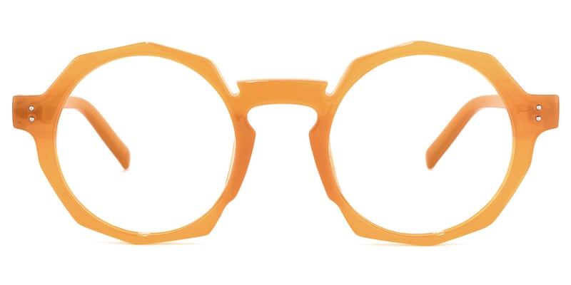 Goodwin Geometric Earthy-Yellow Glasses | Zeelool Glasses0