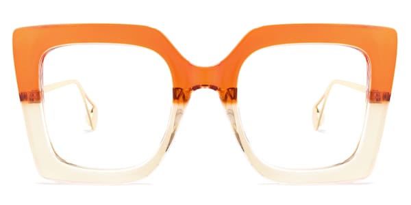 GLOW HEART EYEGLASSES orange 2セット Sydney Cat Eye Orange Glasses | Zeelool Glasses