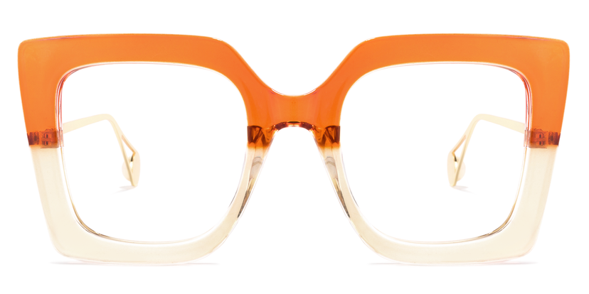 Qatar Square Orange Glasses
