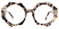 Hugh Geometric Light-Tortoise Glasses0