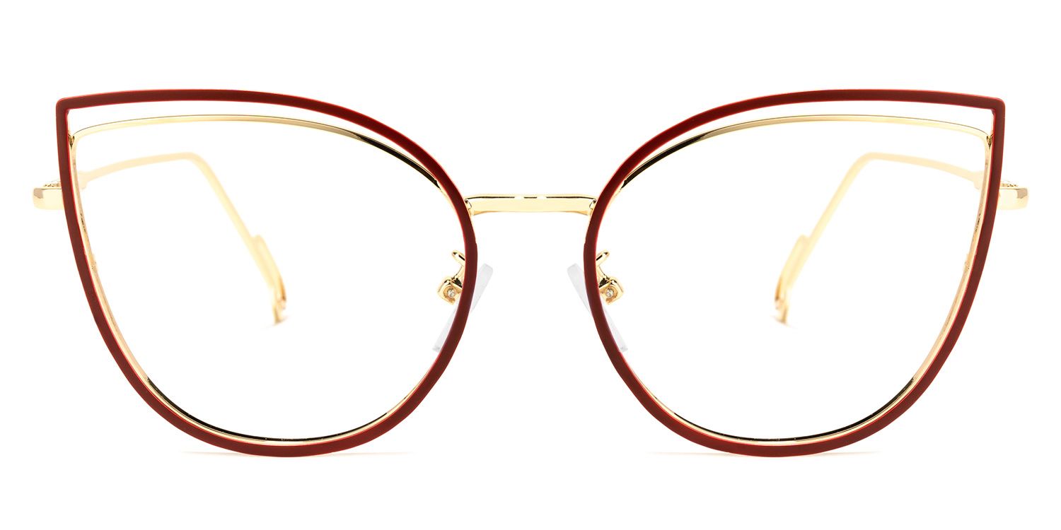 Spivey Cateye Red Glasses | Zeelool Glasses0
