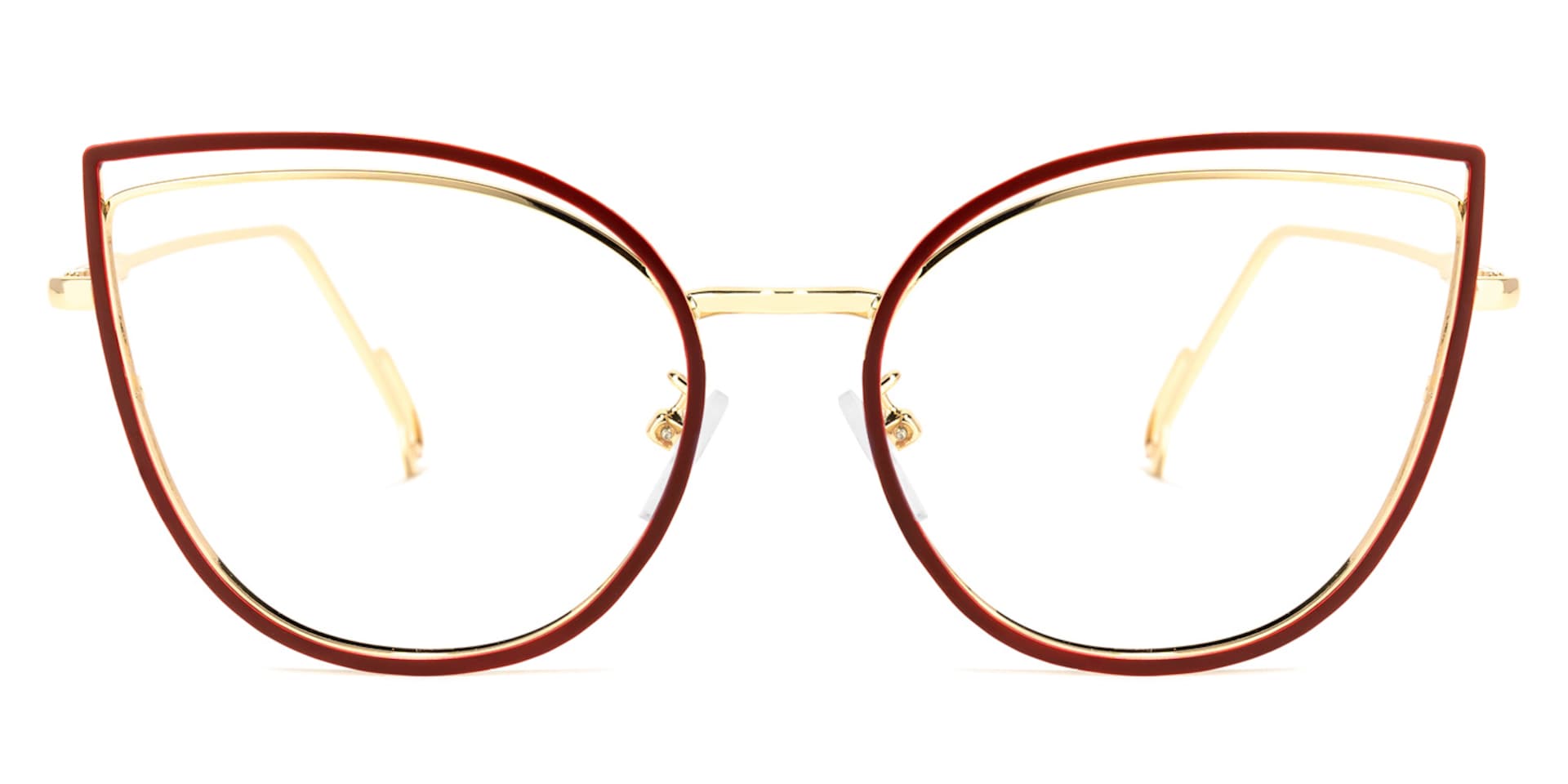 Spivey Cateye Red Glasses | Zeelool Glasses0