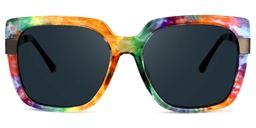 Yaida Square Multicolor Sunglasses0