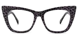 Fuller Cateye Purple-Leopard Glasses0