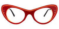 Mayra Cateye Red Glasses 0