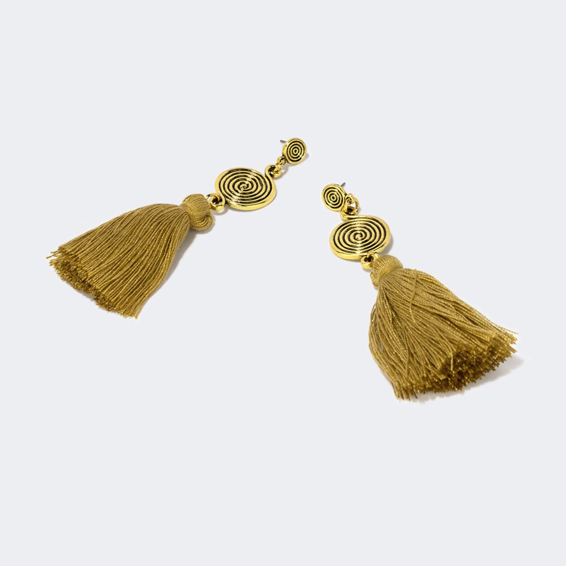 Vogue Bohemian Style Yellow Tassel Earrings | Zeelool Glasses0