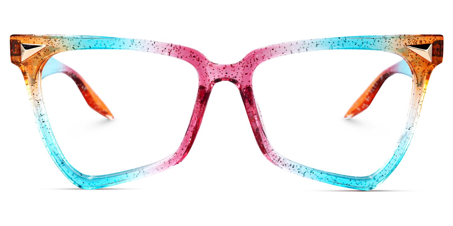 Geometrical Rainbow Eyeglasses | Zeelool Glasses0