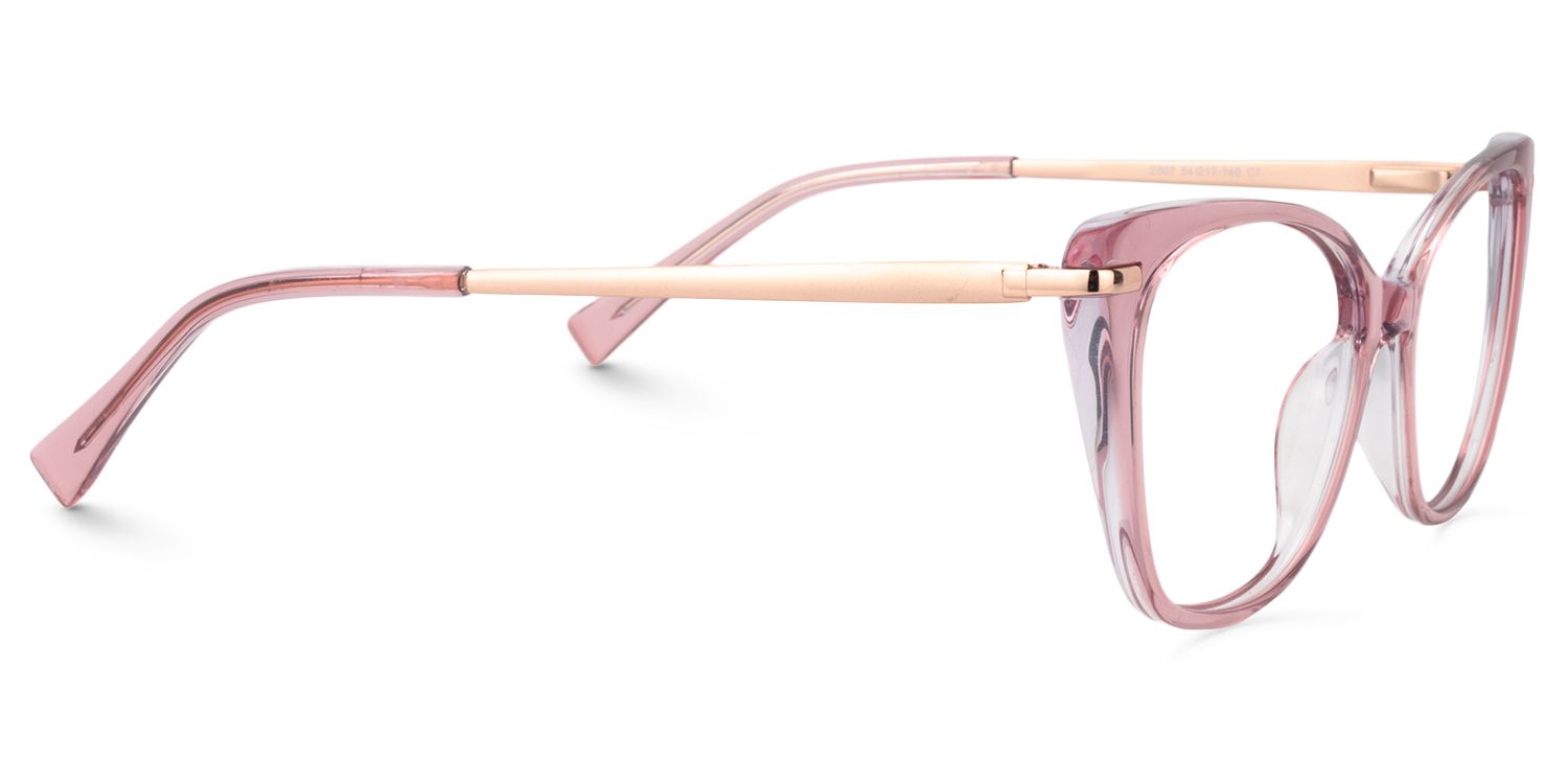 Cat Eye Pink Glasses | Zeelool Glasses4