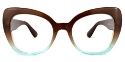 Quanita Cateye Brown Glasses0