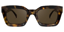 Nevaeh Square Tortoise Sunglasses0