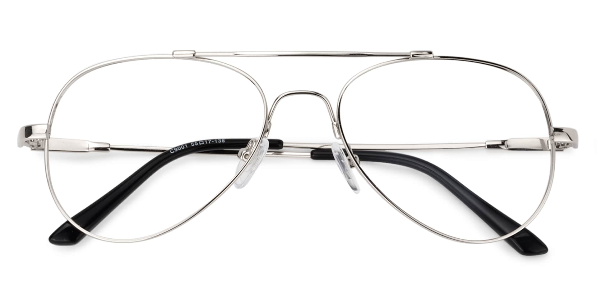 Aviator Silver Glasses | ZEELOOL Canada1