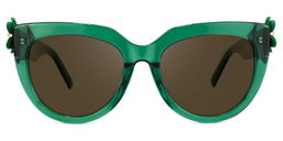 Miguel Cateye Dark-Green Sunglasses0