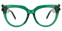 Miguel Cateye Dark-Green Glasses0