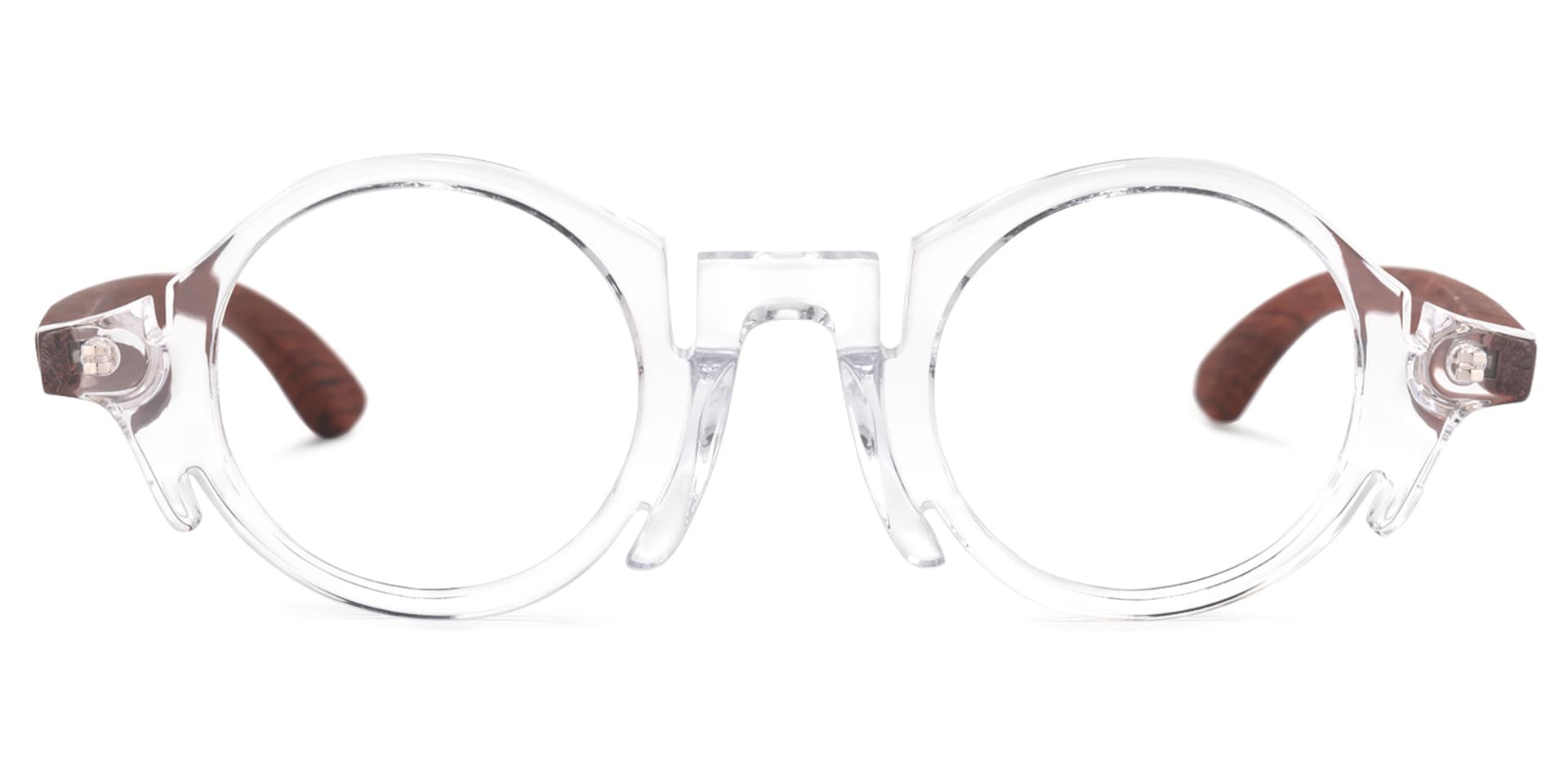 Charlie Round Crystal Frame Glasses | Zeelool Optical0