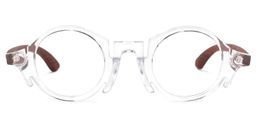 Charlie Round Clear Glasses0