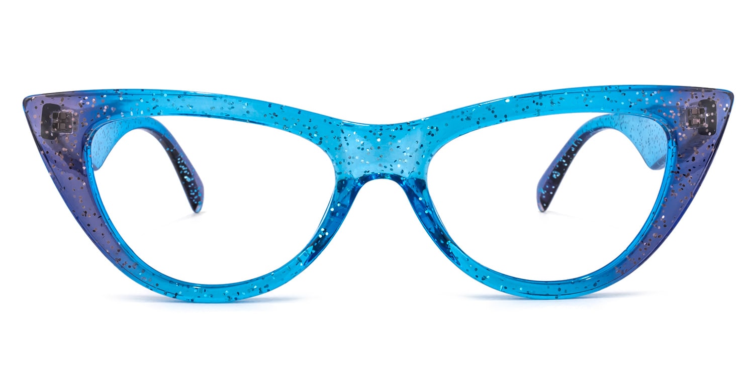 Harding Cateye Blue Glasses | Zeelool Glasses0