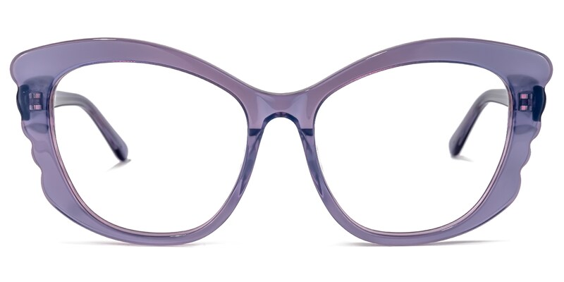 Irina Cateye Purple Glasses | Zeelool Glasses0