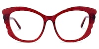Irina Cateye Red Glasses0