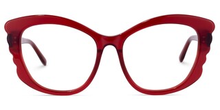 Irina Cateye Red Glasses0